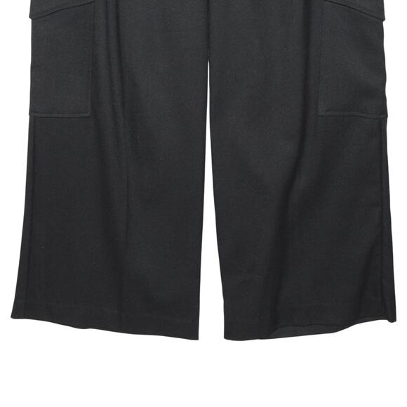 KOTON Arzu Sabanci Wide Leg Black Pants Size EU 42 Large - Picture 7 of 13